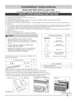 Frigidaire FHWH124WB2 Guide d'installation