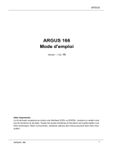 Argus 166 Manuel utilisateur