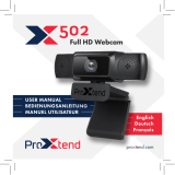 proxtend X502 FULL HD PRO WEBKAMERA Manuel utilisateur